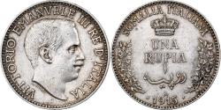 World Coins - Italian Somaliland, Vittorio Emanuele III, Rupia, 1915, Rome, Silver