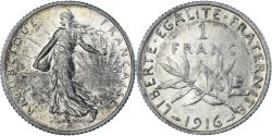 World Coins - Coin, France, Semeuse, Franc, 1916, Paris, , Silver, KM:844.1, Gadoury:467