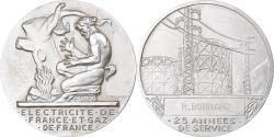 World Coins - France, Medal, Électricité de France et gaz de France, Silvered bronze