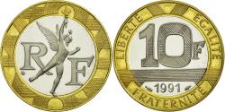 World Coins - Coin, France, Génie, 10 Francs, 1991, Paris, , Bi-Metallic, KM:964.1