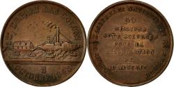 World Coins - France, Medal, Premier Départ des Colons pour l'Algérie, 1848,