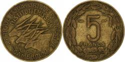 World Coins - Cameroon, 5 Francs, 1958, Monnaie de Paris, Aluminium-Bronze, , KM:10