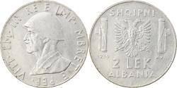 World Coins - Coin, Albania, Vittorio Emanuele III, 2 Lek, 1939, Rome, , Stainless