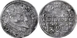 World Coins - Poland, Sigismund III, 3 Grosze, 1597, Poznan, Silver,
