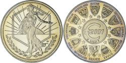 World Coins - France, Medal, L'Europe, La Semeuse, Politics, 2001, MDP,