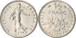 World Coins - Coin, France, Semeuse, 1/2 Franc, 1969, Paris, , Nickel, KM:931.1