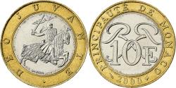 World Coins - Monaco, Rainier III, 10 Francs, 2000, Bi-Metallic, , Gadoury:827, KM:163