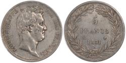 World Coins - Coin, France, Louis-Philippe, 5 Francs, 1831, Marseille, , Silver