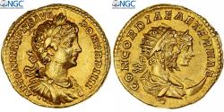 Ancient Coins - Caracalla, Aureus, 201, Rome, Pedigree, Gold, NGC, , RIC:52