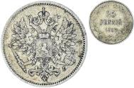 World Coins - Coin, Finland, Nicholas II, 25 Penniä, 1907, Helsinki, , Silver