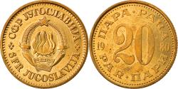 World Coins - Coin, Yugoslavia, 20 Para, 1980, , Brass, KM:45