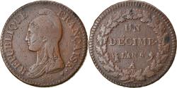 World Coins - Coin, France, Dupré, Decime, AN 5, Paris, , Bronze, KM:644.1