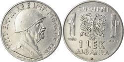 World Coins - Coin, Albania, Vittorio Emanuele III, Lek, 1939, Rome, , Stainless