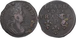 World Coins - Coin, France, Louis XIV, Liard, 1698, Dijon, , Copper, KM:284.13