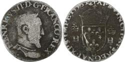 World Coins - France, Henri II, Teston à la tête nue, 1553, Lyon, Silver,