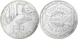 World Coins - France, 10 Euro, Euros des régions, Guyane, 2011, Paris, Silver,