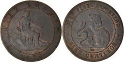 World Coins - Coin, Spain, Provisional Government, 10 Centimos, 1870, Madrid,