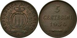 World Coins - Coin, San Marino, 5 Centesimi, 1936, Rome, , Bronze, KM:12