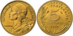 World Coins - France, 5 Centimes, Marianne, 1971, MDP, série FDC, Aluminum-Bronze,