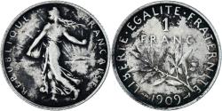 World Coins - Coin, France, Semeuse, Franc, 1909, Paris, , Silver, KM:844.1