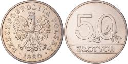 World Coins - Coin, Poland, 50 Zlotych, 1990, Warsaw, , Copper-nickel, KM:216
