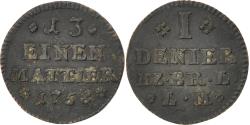 World Coins - Coin, German States, BRUNSWICK-WOLFENBUTTEL, Karl I, Denier, 1758,