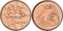 World Coins - Greece, 2 Euro Cent, 2003, Athens, , Copper Plated Steel, KM:182