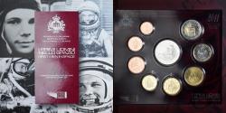 World Coins - San Marino, Set Euros, First Men In Space, 2011, Coffret,