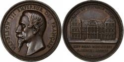 World Coins - France, Medal, Napoléon III, Palais du Commerce à Lyon, 1856, Copper, Penin