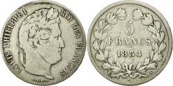World Coins - Coin, France, Louis-Philippe, 5 Francs, 1834, Bordeaux, , Silver