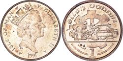 World Coins - Coin, Isle of Man, Elizabeth II, Penny, 1991, , Bronze, KM:207