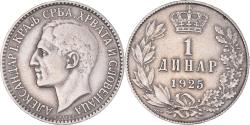 World Coins - Coin, Yugoslavia, Alexander I, Dinar, 1925, Poissy, , Nickel-Bronze