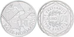 World Coins - France, 10 Euro, 2010, Basse-Normandie, , Silver