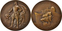 World Coins - France, Medal, Compagnie Générale Transatlantique, Champlain, Shipping, 1932
