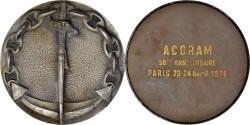 World Coins - France, Medal, ACORAM, 50ème Anniversaire, Paris, Shipping, 1976,