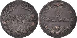 World Coins - Coin, Switzerland, 1/2 Batzen, 1799, Bern, , Billon, KM:A6