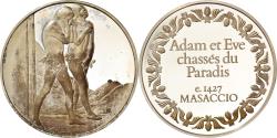 World Coins - France, Medal, Peinture, Adam et Eve Chassés du Paradis, masaccio,