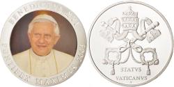 World Coins - Vatican, Medal, Benoit XVI, , Copper Plated Silver