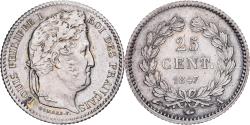 World Coins - France, Louis Philippe I, 25 Centimes, 1847, Paris, Silver,