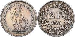 World Coins - Switzerland, 2 Francs, 1939, Bern, Silver, , KM:21