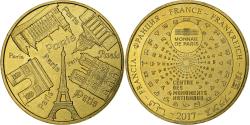 World Coins - France, Token, Paris - Centre des monuments nationaux n°2, 2017, Copper-nickel
