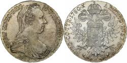 World Coins - Austria, Joseph II, Thaler, Marie-Thérèse, 1780, Restrike, Silver,