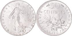 World Coins - Coin, France, Semeuse, 50 Centimes, 1913, Paris, , Silver, KM:854