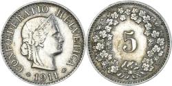 World Coins - Coin, Switzerland, 5 Rappen, 1911