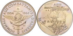 World Coins - France, Medal, Hommage aux Combattants d'Algérie, 1962, Copper-nickel,