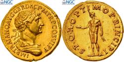 Ancient Coins - Trajan, Aureus, 113-114, Rome, Gold, NGC, , RIC:275