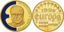 World Coins - France, Medal, Europa 1998, Helmut Kohl, Deutschland, , Copper Gilt