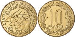 World Coins - Coin, EQUATORIAL AFRICAN STATES, 10 Francs, 1969