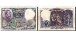 World Coins - Banknote, Spain, 50 Pesetas, 1931, 1931-04-25, KM:82, VF(30-35)