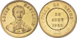 World Coins - France, Medal, Louis Napoléon, Ville de Reims, 28 Aout, History, 1850